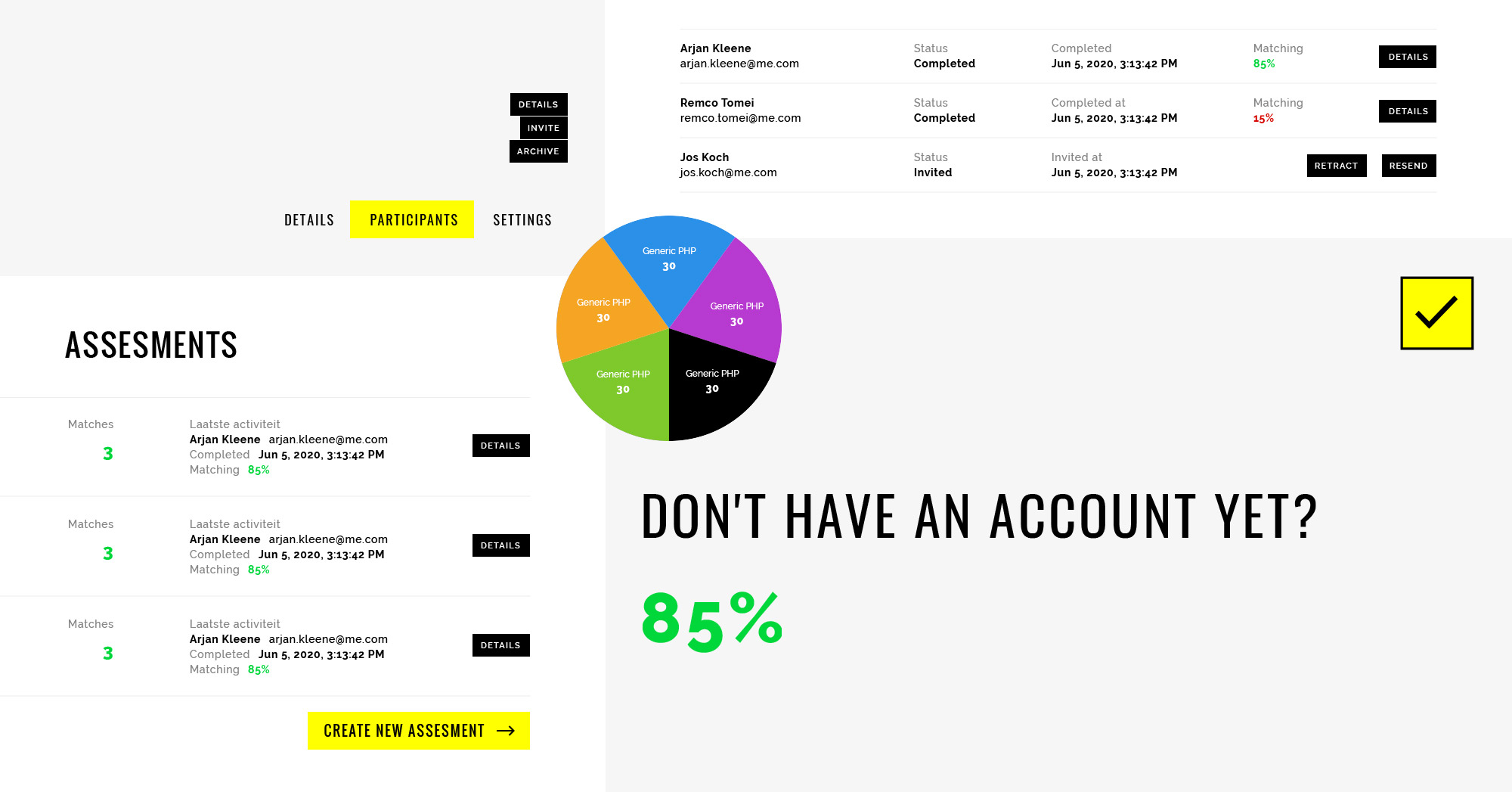 Ontwerp details van Project TechAnalyze gemaakt door Noon Design Jos Koch
